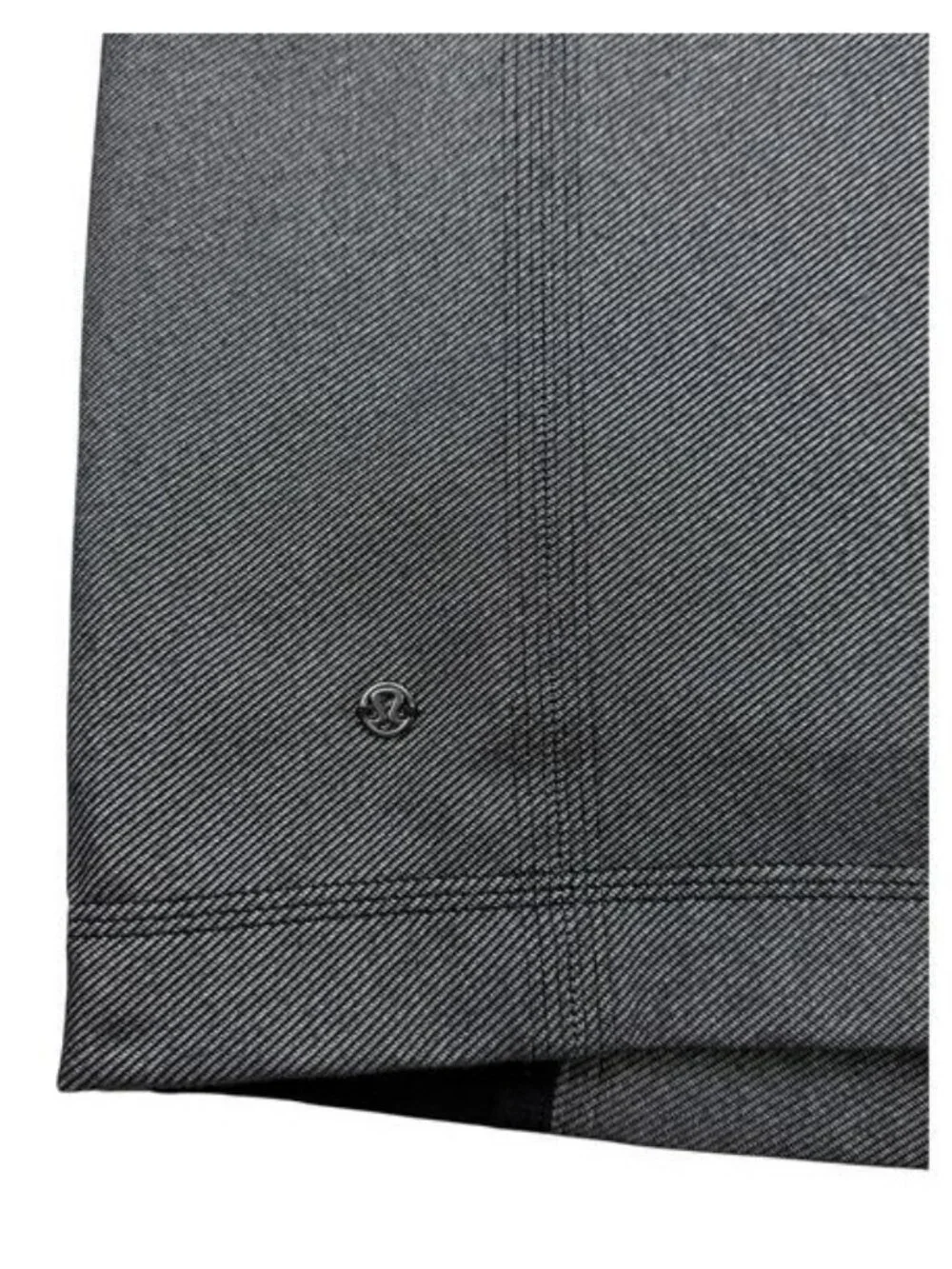 Lulu Cocoon Car Coat Coco Pique Black Long Jacket